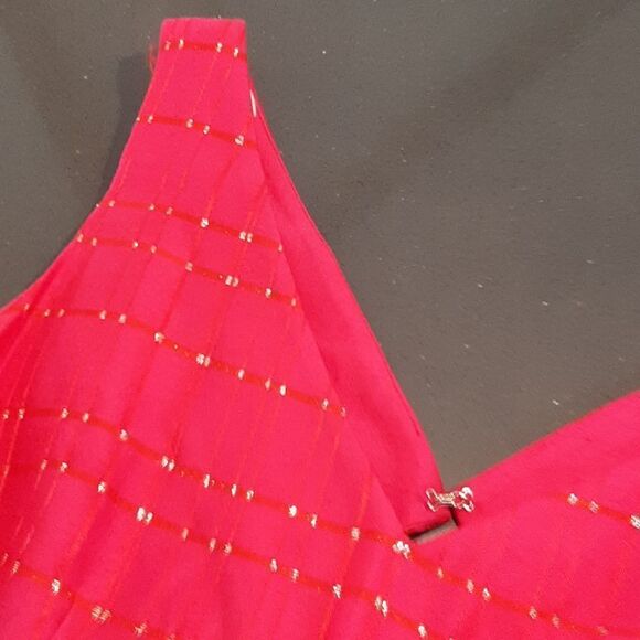 Scarlett Pink and Gold Lined Mini Dress with - Picture 5 of 9